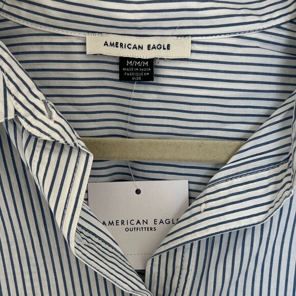 American Eagle Striped Shirt Dress - Picture 2 of 3